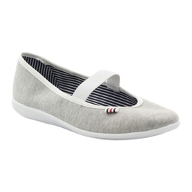 Baskets ballerines femme Befado 493q sz blanche multicolore gris 2
