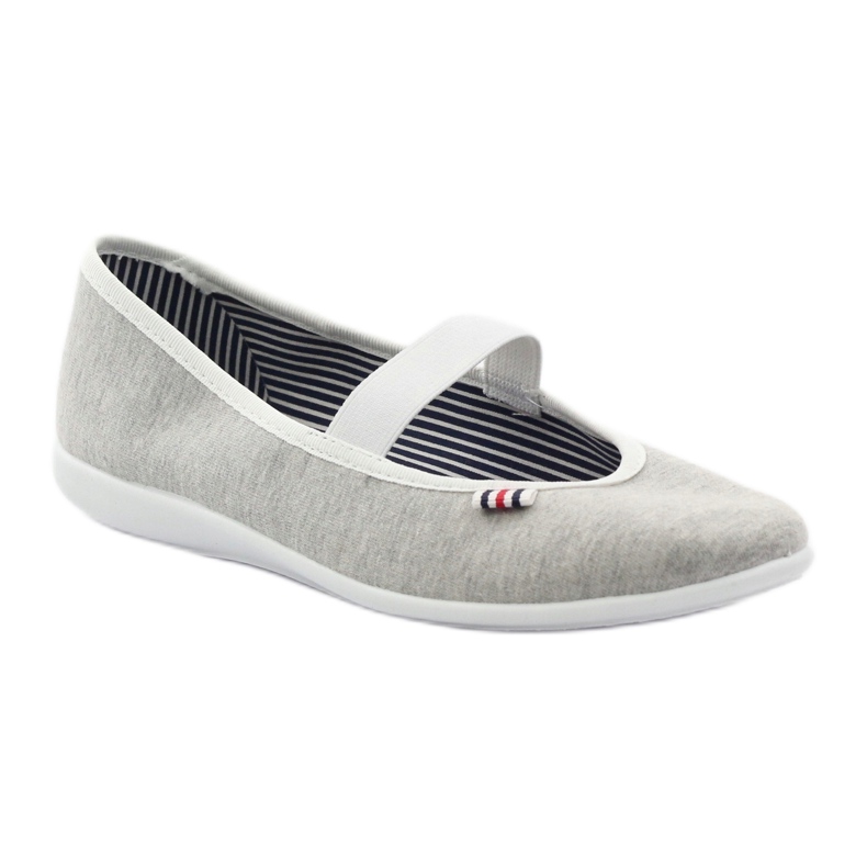 Baskets ballerines femme Befado 493q sz blanc multicolore gris 2