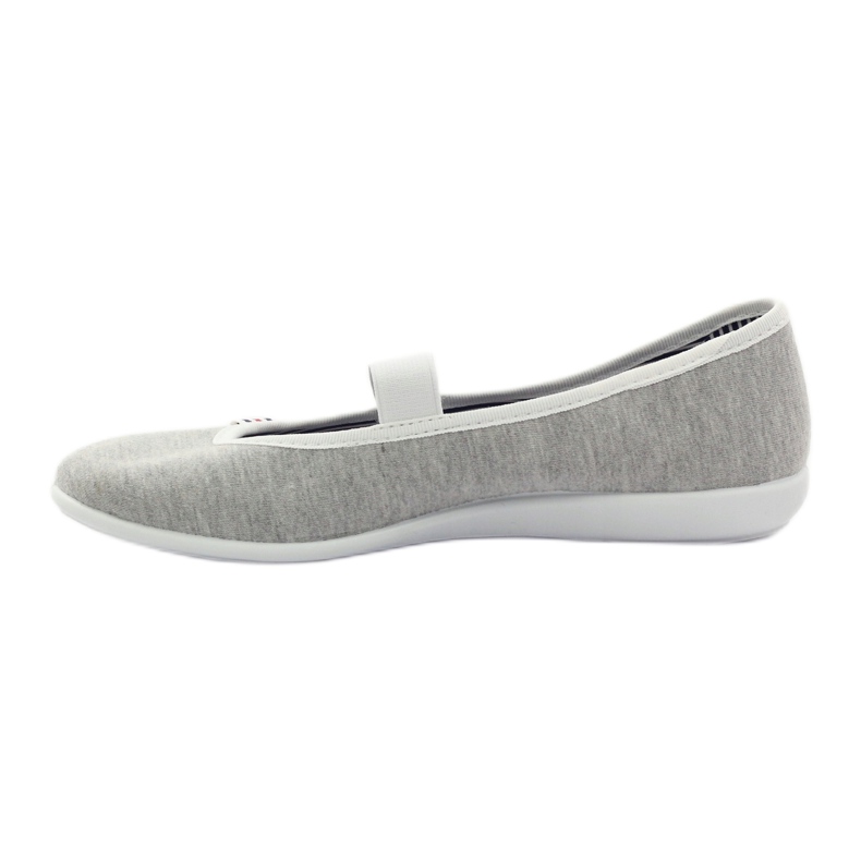 Baskets ballerines femme Befado 493q sz blanc multicolore gris 3