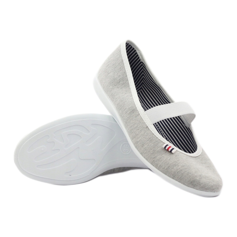 Baskets ballerines femme Befado 493q sz blanc multicolore gris 4