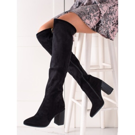 Goodin Bottes à talon décoratif le noir 1
