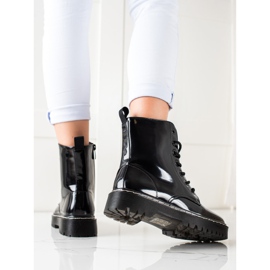 Vinceza Trappeurs élégants et chaleureux le noir 1