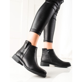Lovery Bottines noires sur une fermeture éclair le noir 1