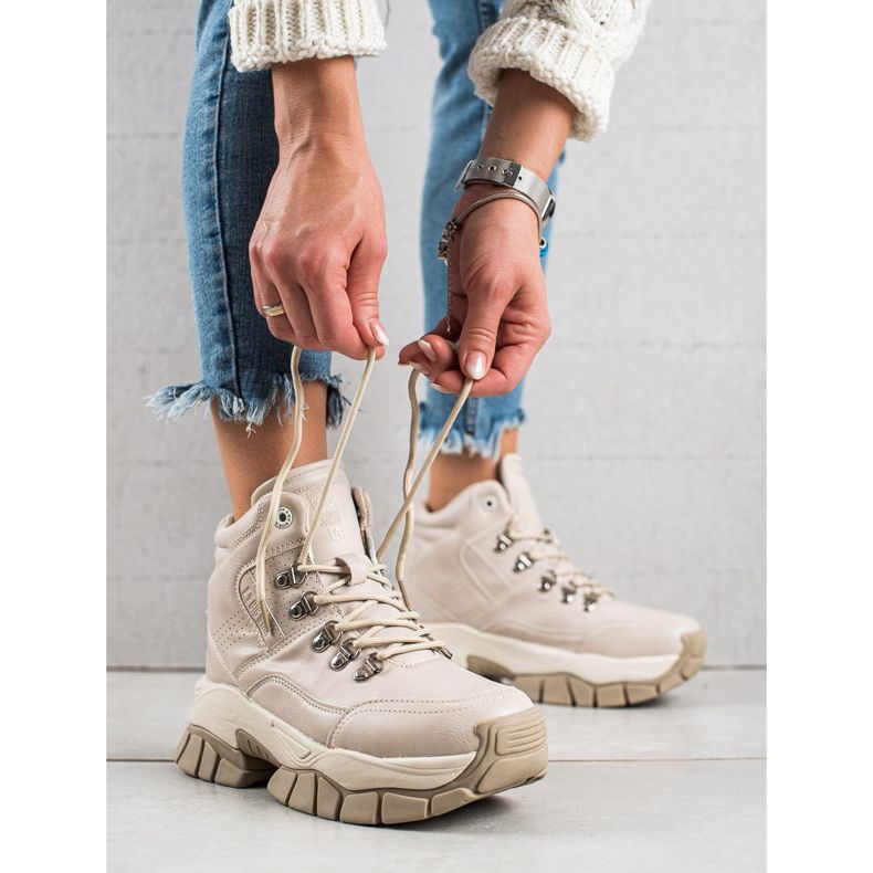 Bottes pour femmes Big Star II274331 beige 2