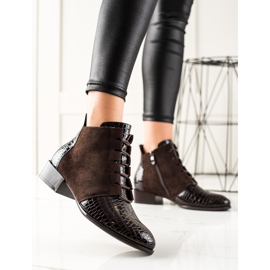 W. Potocki Bottines Potocki élégantes brun 1