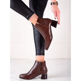 W. Potocki Bottes à talons hauts Potocki brun 2