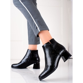 W. Potocki Bottes à talons hauts Potocki le noir 1