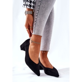 PG1 Escarpins en daim sur un poteau noir Rossie 1