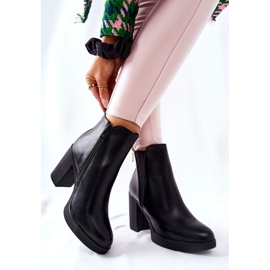 PG1 Bottes en cuir sur un poteau Linari noir le noir 4