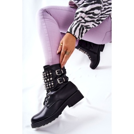 Bottes Avec Clous Sur La Fermeture Éclair Noir Laurena le noir 3