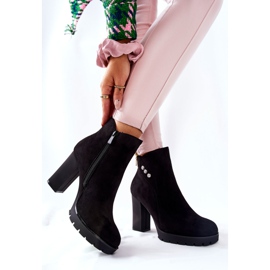 PG1 Bottes en daim noires Lagerlla sur un poteau le noir 6