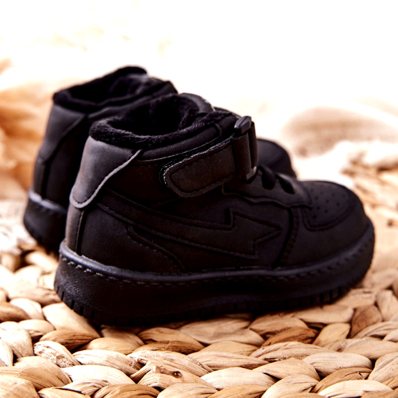 PA1 Chaussures De Sport Hautes Isolées Enfant Noir Clafi le noir 3