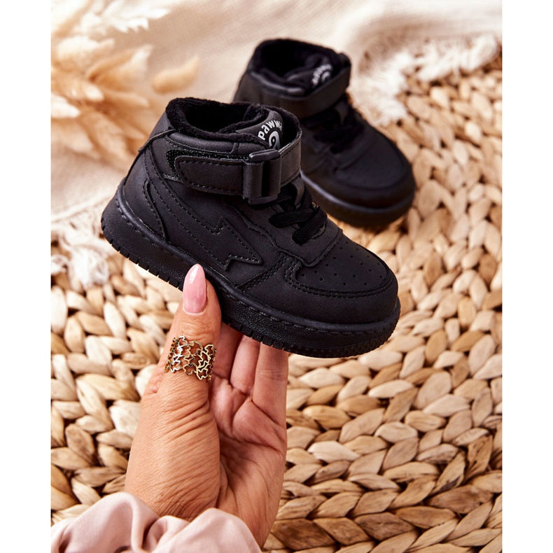 PA1 Chaussures De Sport Hautes Isolées Enfant Noir Clafi le noir 5