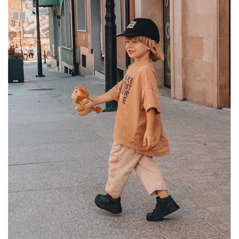 PA1 Chaussures De Sport Hautes Isolées Enfant Noir Clafi 6