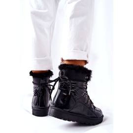 POTOCKI Bottes de neige hautes isolées en fourrure Noir Atchoum 6