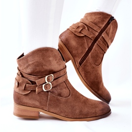Vinceza Bottes Chaudes En Daim Femme Beige Castlerock brun 4