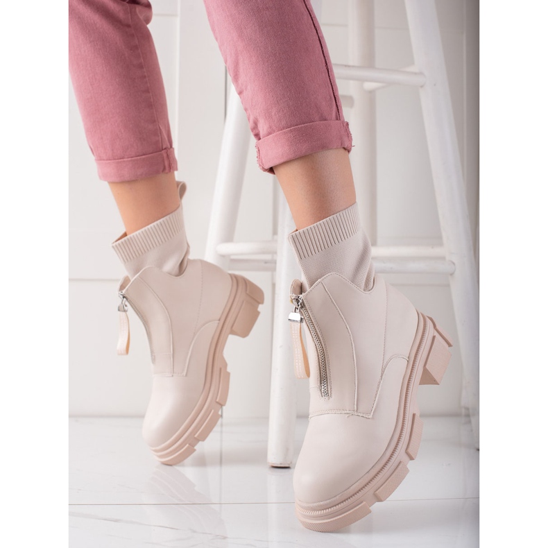 Bestelle Travailleurs à enfiler avec une fermeture à glissière beige 1