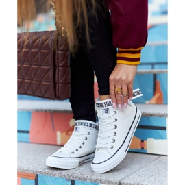 Baskets Hautes Isolées Big Star GG274027 Blanc blanche 2 Baskets Hautes Isolées Big Star GG274027 Blanc blanche 2