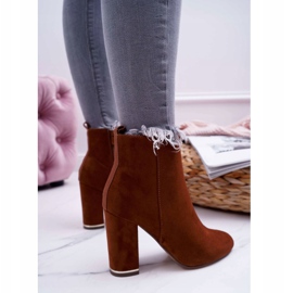 Bottes à talons hauts camel pour femmes brun 3