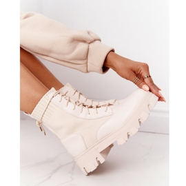 PS1 Bottes Femme Travailleurs Beige Megan 5