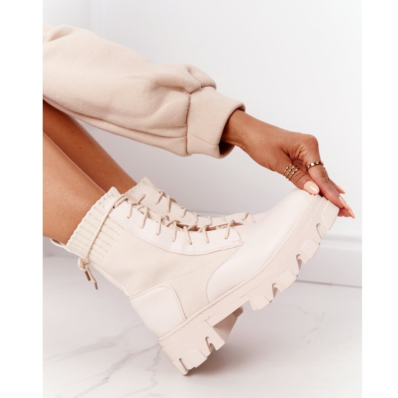 PS1 Bottes Femme Travailleurs Beige Megan 5 PS1 Bottes Femme Travailleurs Beige Megan 5