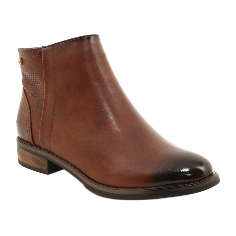 M.Daszyński Bottines marron Bottines Chelsea SA62-2 brun 1