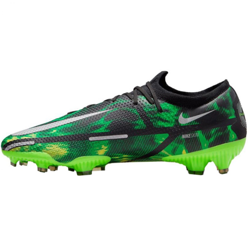 Nike Phantom GT2 Pro Fg Sw M DM0734 003 chaussures de football multicolore vert 2