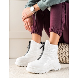 Bottes de neige sur la plateforme VINCEZA blanc 1