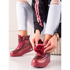 TRENDI Bottes de neige Avec Glitter Supermo rouge 1