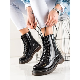 W. Potocki Bottes laquées noires de Potocki le noir 1