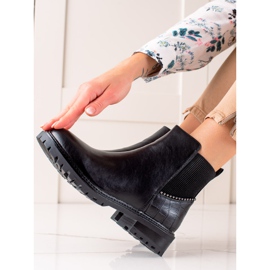 Kayla Bottes décontractées chaudes le noir 2