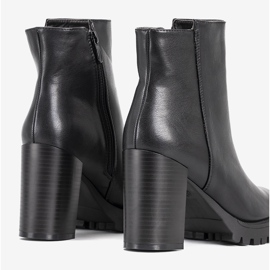 Boots noires laquées façon crocodile Minette le noir 3