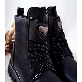 PA1 Bottes noires isolées en fourrure pour enfants Miraven 1