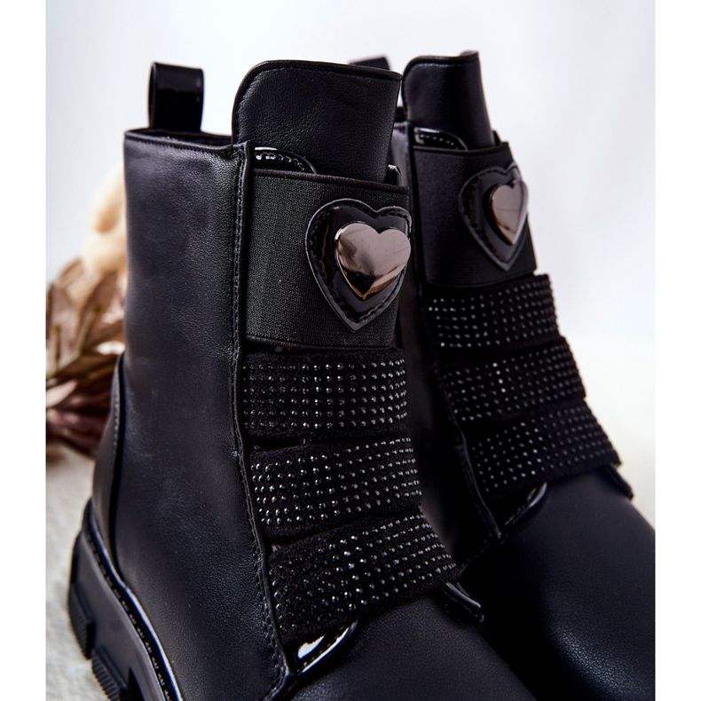 PA1 Bottes noires isolées en fourrure pour enfants Miraven le noir 1 PA1 Bottes noires isolées en fourrure pour enfants Miraven le noir 1