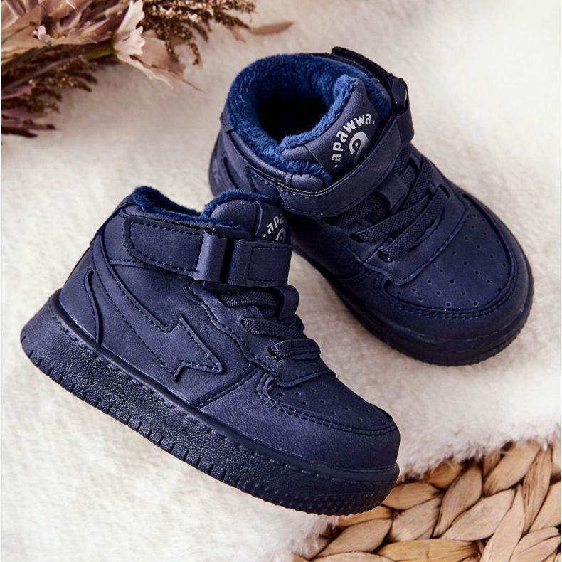 Chaussures De Sport Hautes Chaudes Enfant Marine Clafi bleu 2 Chaussures De Sport Hautes Chaudes Enfant Marine Clafi bleu 2
