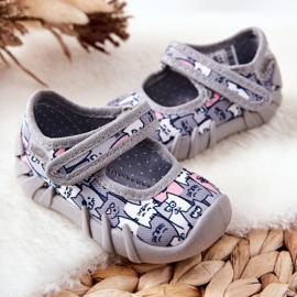 BEFADO S.A. Chaussons de Inblu Ballerina Cats 109P241 Gris 2 BEFADO S.A. Chaussons de Inblu Ballerina Cats 109P241 Gris 2