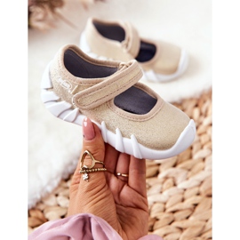 BEFADO S.A. Pantoufles Ballerines Inblu Shiny 109P224 Or 4