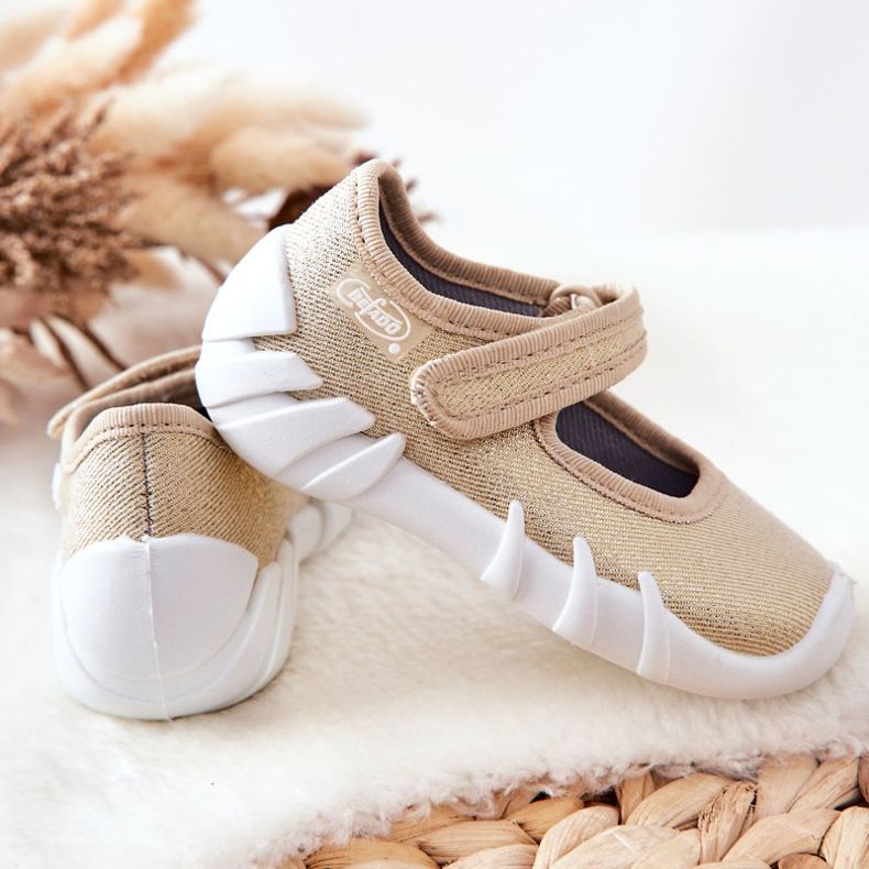 BEFADO S.A. Pantoufles Ballerines Inblu Shiny 109P224 Or 2