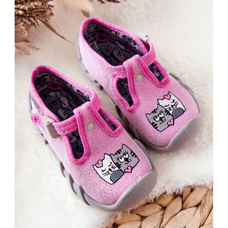 BEFADO S.A. Chaussons Inblu Chatons 110P436 Rose 2