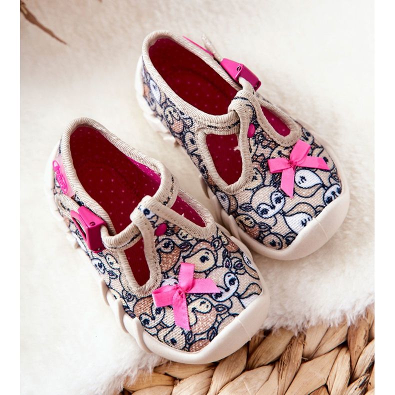 BEFADO S.A. Chaussons Inblu Chevreuil Avec Noeud 110P437 Beige brun 1