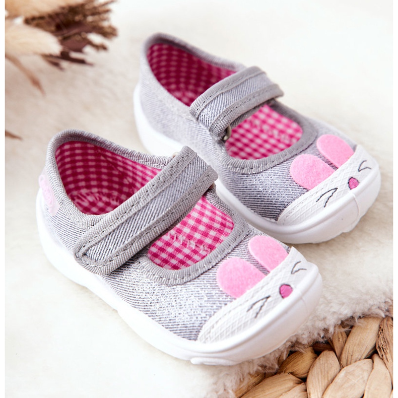 BEFADO S.A. Chaussons Inblu Lapin 209P033 Gris 2