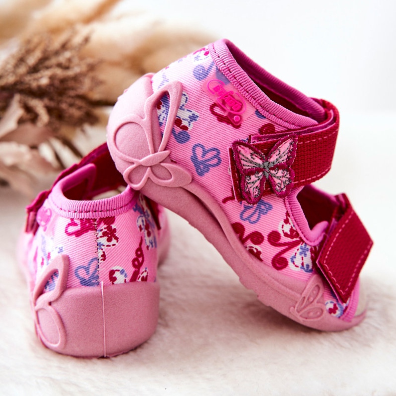BEFADO S.A. Sandales Inblu Avec Velcro 342P021 Rose 1 BEFADO S.A. Sandales Inblu Avec Velcro 342P021 Rose 1