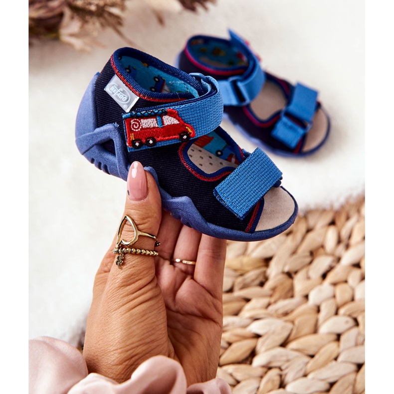 BEFADO S.A. Sandales Inblu Avec Velcro 350P014 Bleu Marine 1 BEFADO S.A. Sandales Inblu Avec Velcro 350P014 Bleu Marine 1