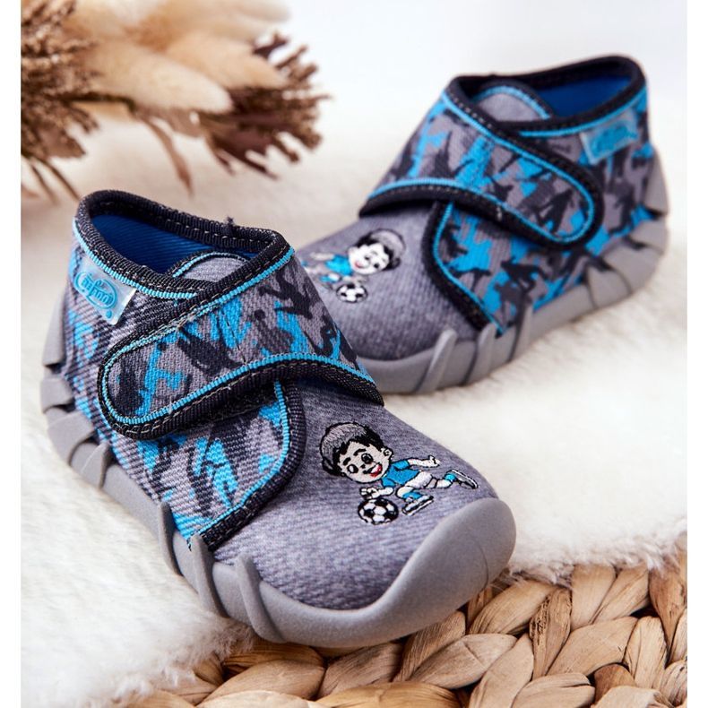 BEFADO S.A. Chaussons Inblu 523P014 Gris-Bleu 2 BEFADO S.A. Chaussons Inblu 523P014 Gris-Bleu 2