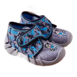 BEFADO S.A. Chaussons Inblu 523P014 Gris-Bleu 1
