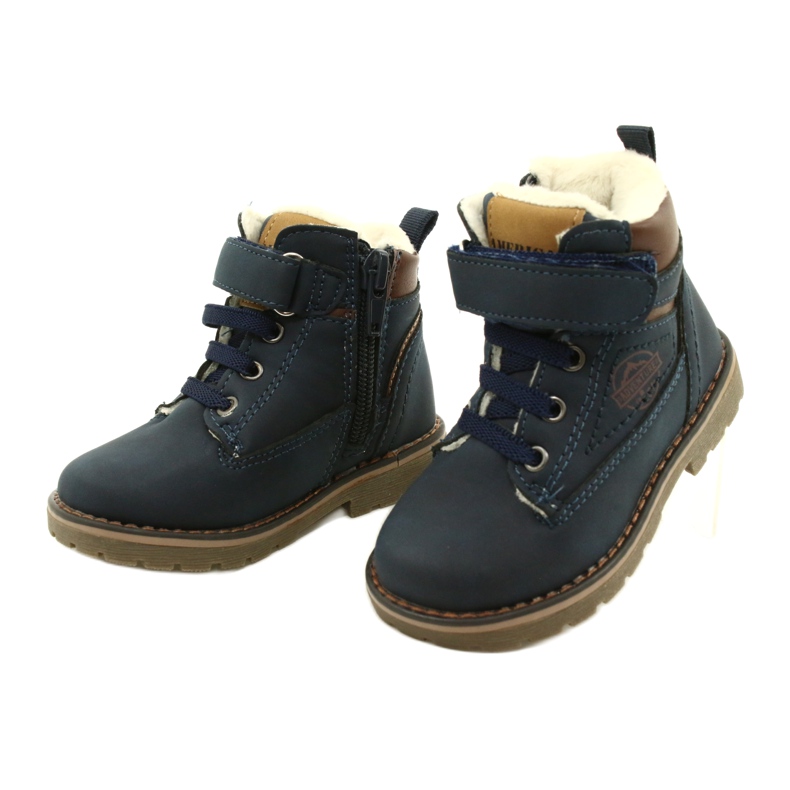 Velcro Ouvriers American Club GC28 / 21 Grenade bleu 3