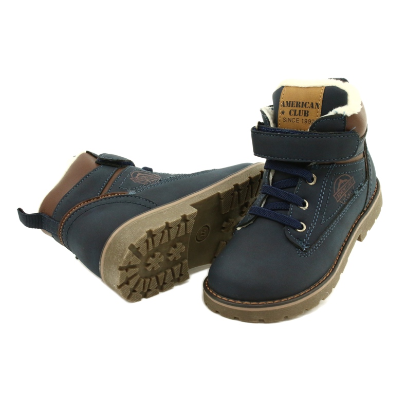 Ouvriers isolés avec fourrure American Club GC29 / 21 Navy brun bleu marine 4