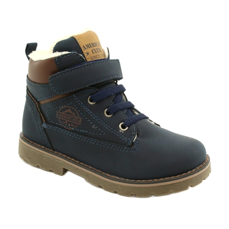 Ouvriers isolés avec fourrure American Club GC29 / 21 Navy brun bleu marine 1