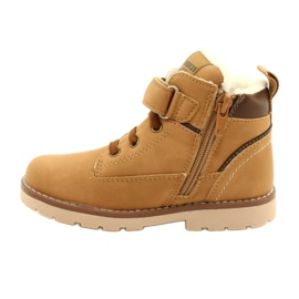 Ouvriers isolés avec fourrure American Club GC29 / 21 Camel beige brun jaune 2