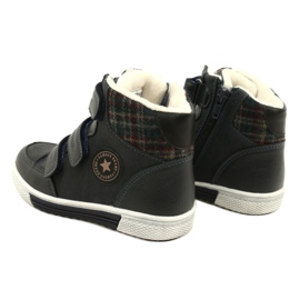 American Club Chaussures De Sport Hautes Avec Fourrure Américaine GC19 / 21 Bleu Marine 3